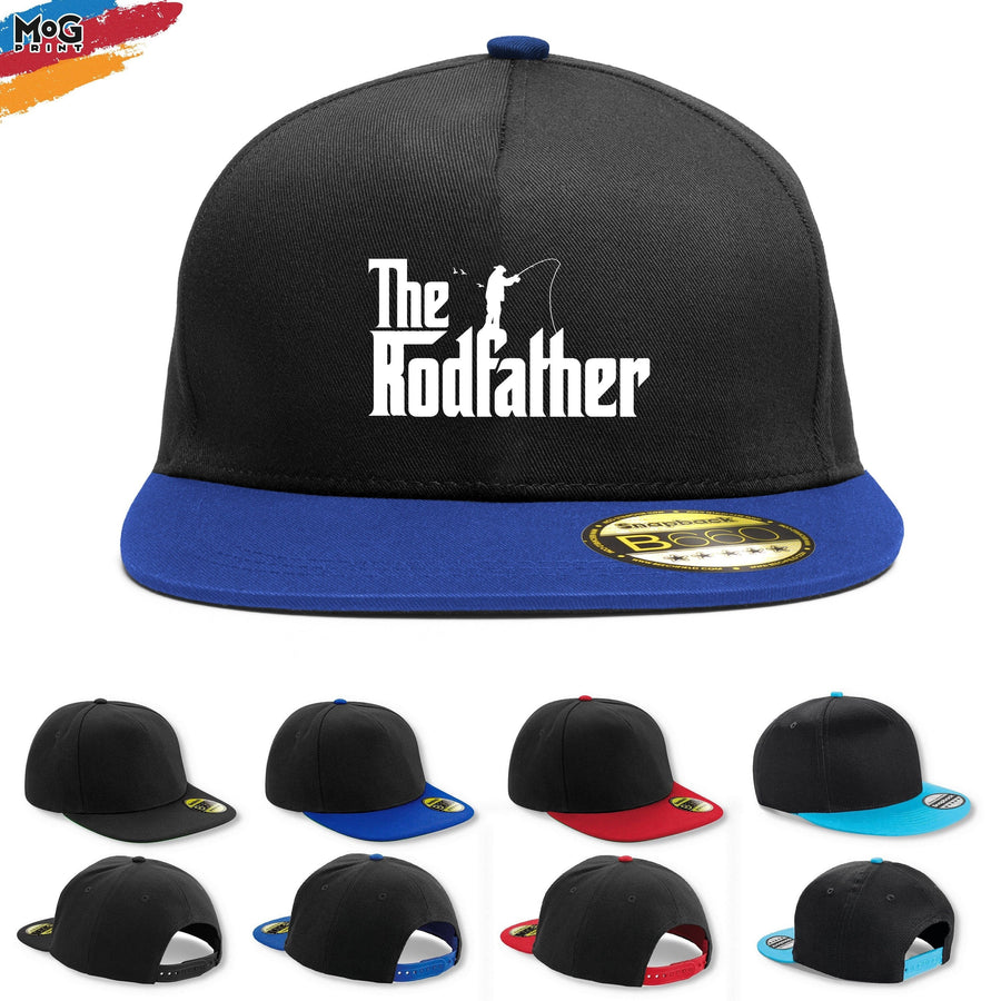The Rodfather Baseball Snapback Hat, Funny Dad Grandad Fishing Hat, Father's Day Birthday Gift, Fishing Gift, Fisherman Dad Gift Hat Cap