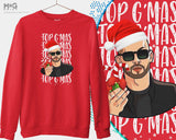 Andrew Tate Top G-Mas Banned Illustration Sweat Shirt, Christmas Jumper Funny Family Gift Andrew Tate Xmas Gift him/her Winter Xmas Present