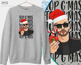 Andrew Tate Top G-Mas Banned Illustration Sweat Shirt, Christmas Jumper Funny Family Gift Andrew Tate Xmas Gift him/her Winter Xmas Present