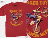 Bigger Toys Older Boys Motorbike Biker Mens Cotton T-Shirt MXGP Motocross T-Shirt Bigger Toys Mens Funny Motorbike MotoX Dirt Bike Scrambler