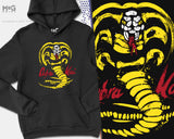 Cobra Kai Graphic Hoodie, The Karate Kid Retro Tv Show MMA Dojo Cobra Kai Gift, Martial Arts, jumper pullover Miyagi Hood Unisex Jumper