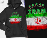 Iran Football Team Sweat Hoodie, Unisex Iran Football Jumper World Team Cup Iran World Football Cup Iran National Hoody Gift Iranian