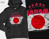 JAPAN 日本ワールドカップシャツ Football Hoodie World 日本サッカー Cup Japanese Footballer Jumper Japanese Country Flag Souvenir Memorabilia Hoody