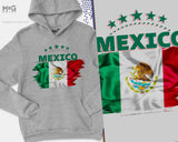 Mexico Football Hoodie Football Copa Mundial De Mexico Futball Camiseta World Team Cup World Football Cup Mexican National Flag Jumper