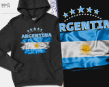 ARGENTINA FLAG Hoodie Argentina Football WorId Argentina National Football Cup Argentina Team Cup Argentina Flag Souvenir Jumper