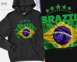 Brazil futebol Hoodie Copa Do Mundo Brasil Camisa WorId Football Cup WorId Team Cup BrasÃ­lia World Football Cup Brasil Flag Hoody