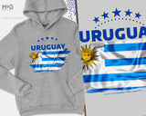 Uruguay Hoodie World Football Copa Mundial de Football Uruguay Camiseta World Football Uruguay Jumper World Football Uruguay Flag Hoody