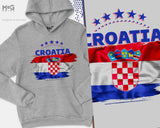 Croatia Hoodie Croatia Football WorId Cup Croatia Jumper Nogomet WorId Football Cup Fudbal Vatreni Croatia Flag Hoody