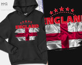 England Hoodie, England Team, England Shirts National Team WorId Football Cup England Football Pub Sport Jumper UK Football Hoody