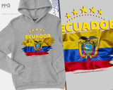 Ecuador Football Hoodie, Football Camisetas, Ecuador National Team WorId Cup Football Jumper Ecuador Football Camisetas Hoody