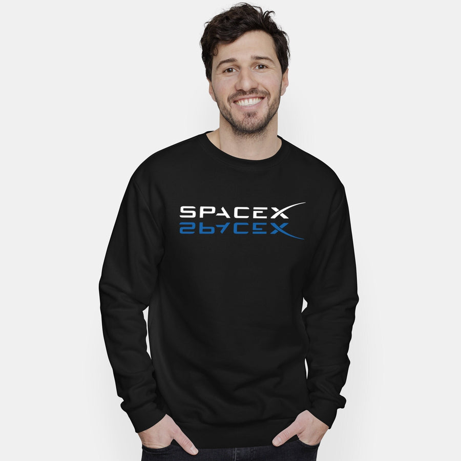 Spacex Mirrored Sweater, Cosmic Astronomy Gift, Spacex Gifts, Spacex Jumper, Spacex Sweatshirt, Space Enthusiast Gift, Unisex