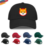 Shiba Inu Logo Baseball Cap, Shiba Crypto Investor Gift, Cryptocurrency Dog Meme Coin, Dogecoin Shiba Inu Gift, Adult Children's Hat