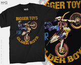 Bigger Toys Older Boys Motorbike Biker Mens Cotton T-Shirt MXGP Motocross T-Shirt Bigger Toys Mens Funny Motorbike MotoX Dirt Bike Scrambler