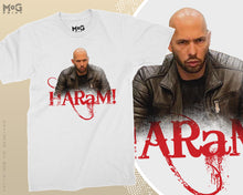 Andrew Tate Haram T-shirt Merch Top G Sheikh Andrew Tate Muslim Hustler Tatespeech Intellectual Influencer Viral Social Media GOAT UK Legend