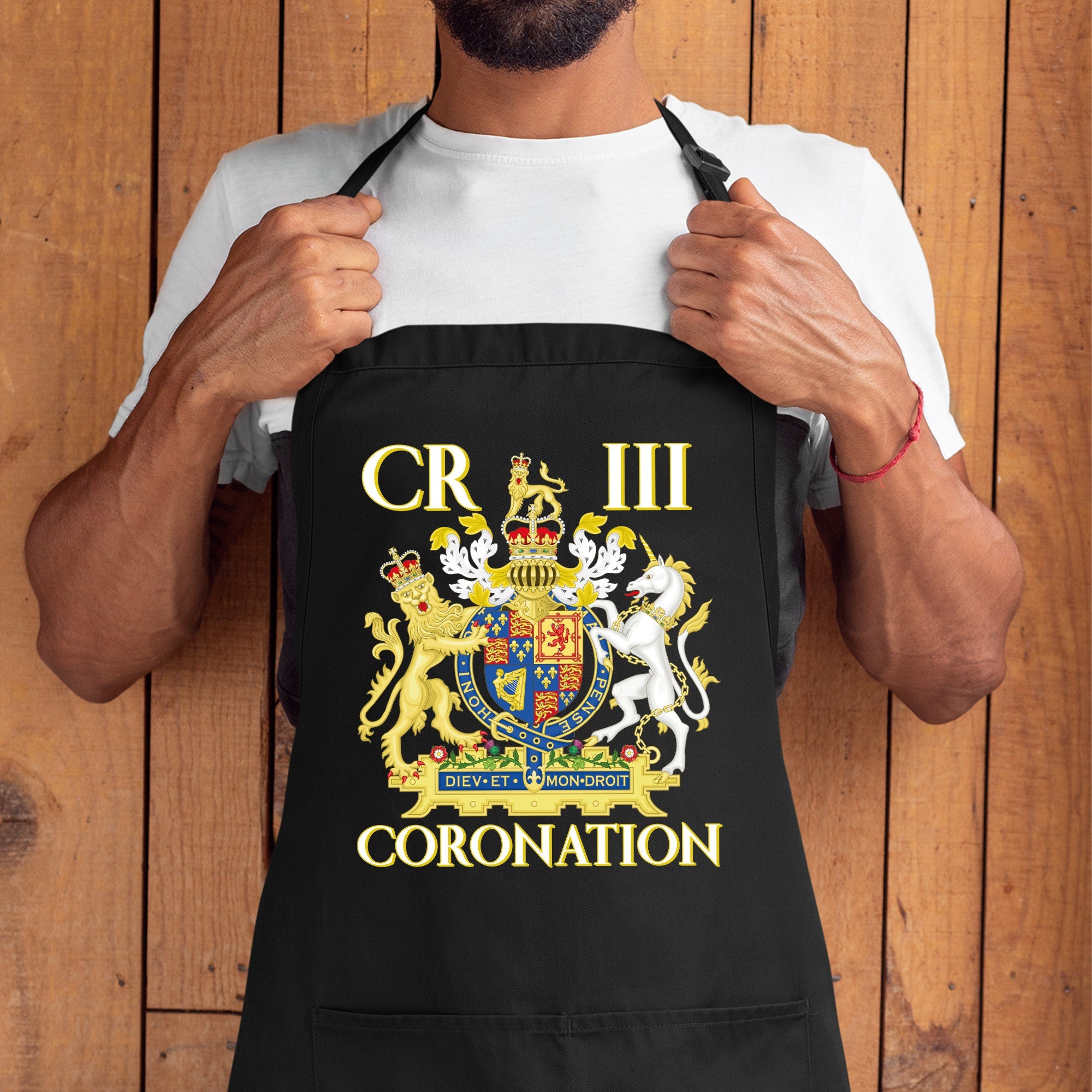 Coronation Apron, King Charles Coronation Party Apron, Lunch ...