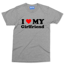 I Love My Girlfriend T-shirt Funny Gift for Boyfriend BF Valentines Couples Top