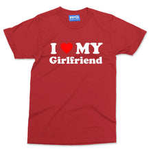 I Love My Girlfriend T-shirt Funny Gift for Boyfriend BF Valentines Couples Top