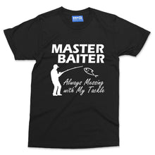 Master Baiter Fishing T-shirt Funny Fisherman Joke Dad Grandad Gift Fish Angler