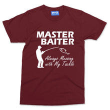 Master Baiter Fishing T-shirt Funny Fisherman Joke Dad Grandad Gift Fish Angler