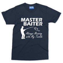 Master Baiter Fishing T-shirt Funny Fisherman Joke Dad Grandad Gift Fish Angler