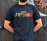 Marvellous Dad Superhero T-shirt Funny Daddy Husband Birthday Father's Day Gift