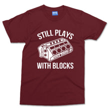 Still Play With Blocks T-shirt Funny Mechanics Mechanical Engineer Worker Tee