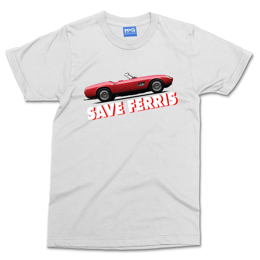 Save Ferris T-shirt Funny Comedy Retro Movie Film Fan Watcher 80s 90s Show Tee