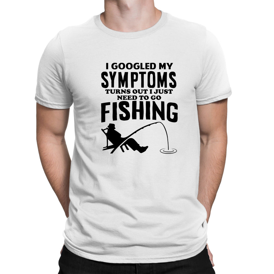 Googled Symptoms T-shirt Funny Fisherman Fishing Lover Anlger Dad Grandad Gift
